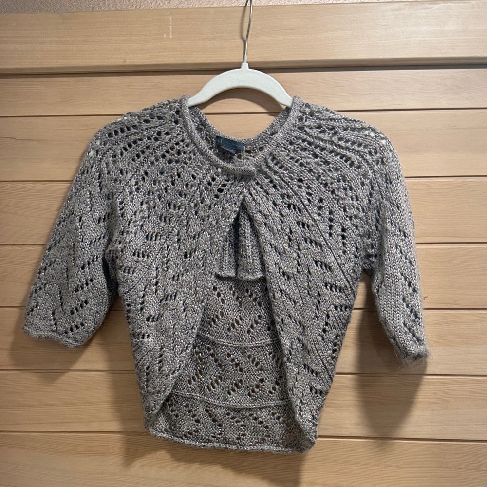 Armani Exchange Beige Knit Shrug